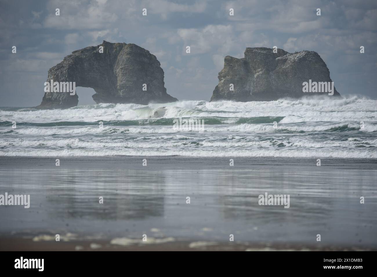 Twin Rocks Stockfoto