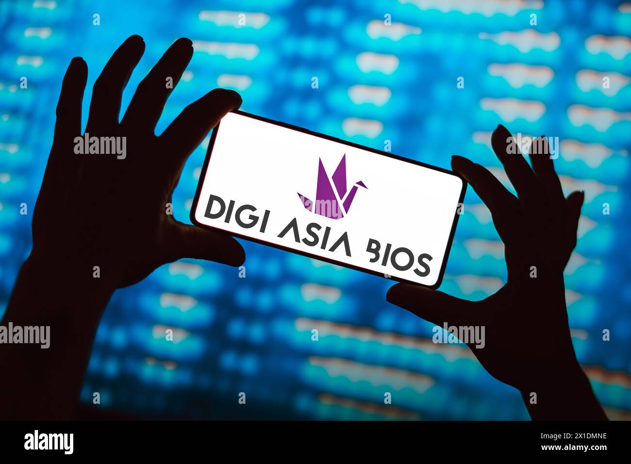 April 2024, Brasilien. In dieser Abbildung wird das Digiasia BIOS-Logo auf einem Smartphone-Bildschirm angezeigt Stockfoto