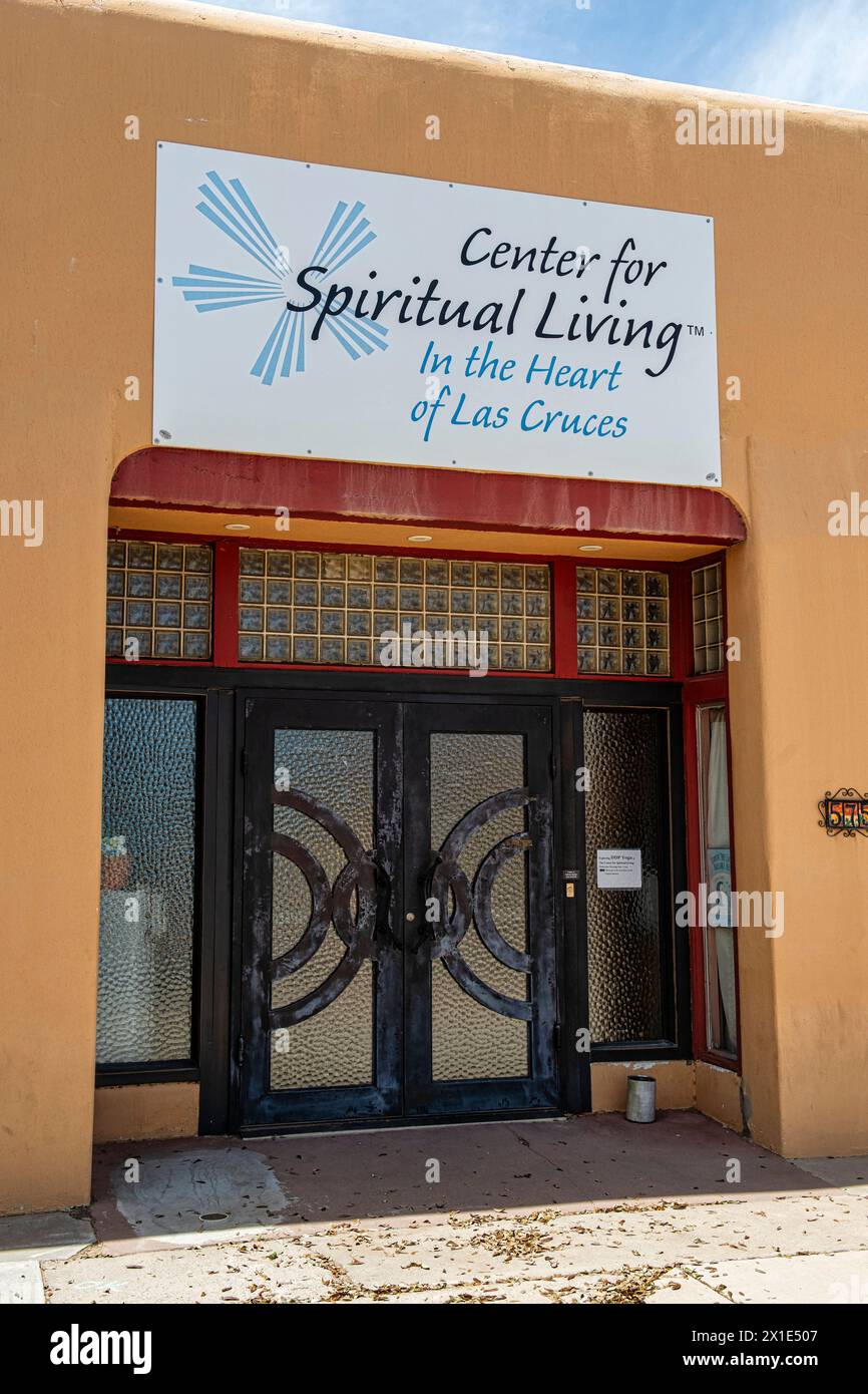 Das Center for Spiritual Living Building im Zentrum von Las Cruces, NM Stockfoto