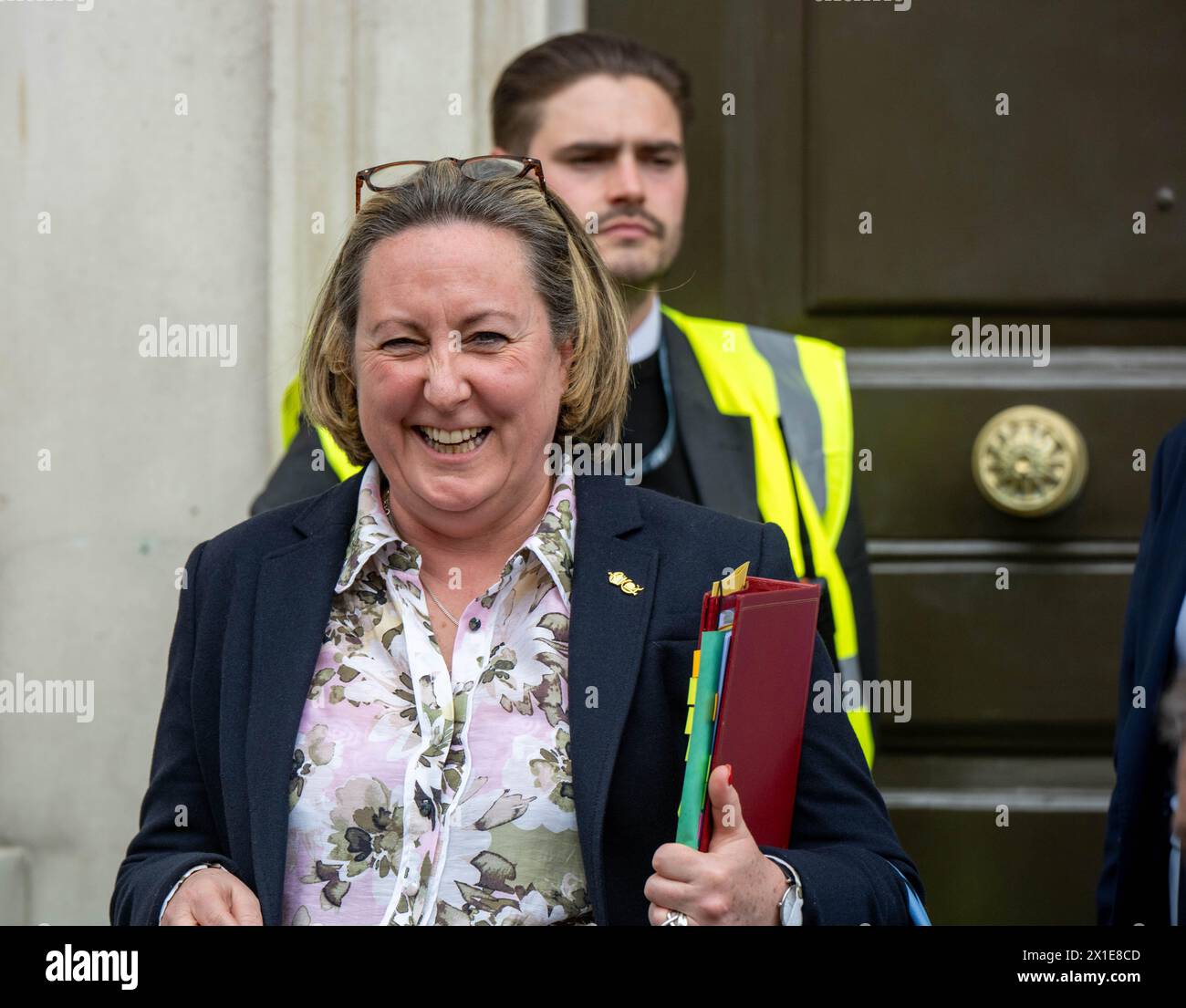 London, Großbritannien. April 2024. Minister und Beamte in Westminster London Vereinigtes Königreich Anne-Marie Trevelyan Außenministerin, Credit: Ian Davidson/Alamy Live News Stockfoto