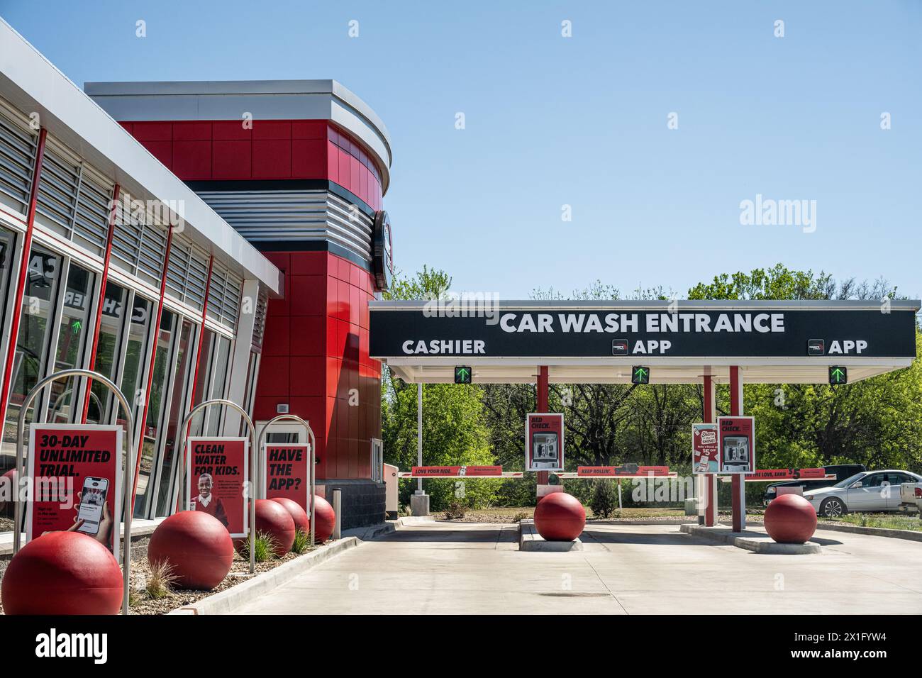 Tommy's Express Car Wash in Muskogee, Oklahoma. (USA) Stockfoto