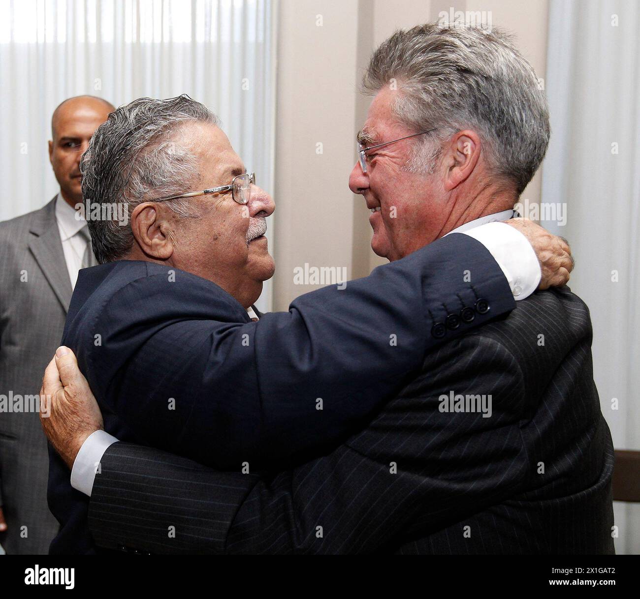 Generalversammlung der Vereinten Nationen am 23. September 2010 in New York. Im Bild: Österreichs Staatspräsident Heinz Fischer und Jalal Talabani - 20100923 PD9691 - Rechteinfo: Rechte verwaltet (RM) Stockfoto