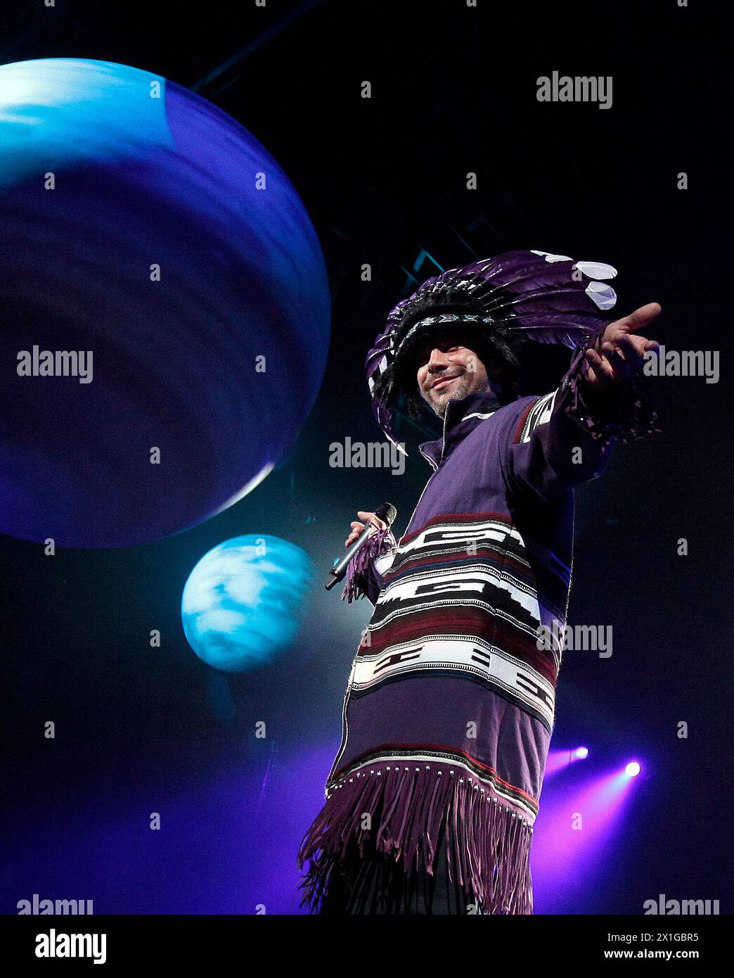 Jamiroquai Konzert in Wien mit Sänger Jay Kay am Montag, 28. März 2011. - 20110328 PD2777 - Rechteinfo: Rights Managed (RM) Stockfoto