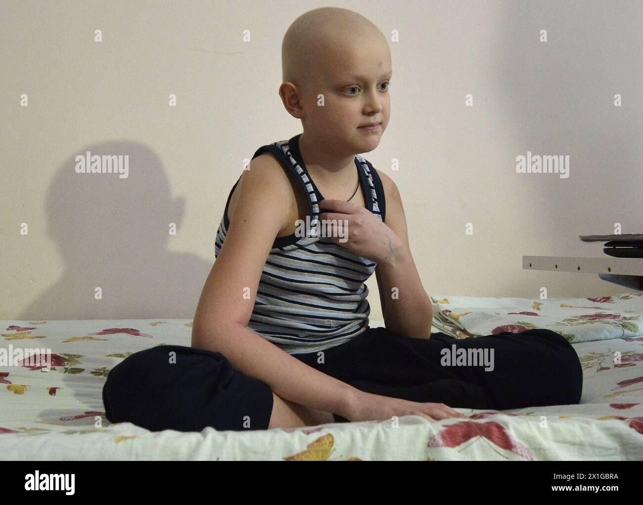 Kinderkrankenhaus Nr. 16 in Charkow Ukraine, wo viele Kinder behandelt werden, die an Leukämie oder anderen Krankheiten im Zusammenhang mit der Reaktorkatastrophe von Tscherobyl leiden, wurde am 23. März 2011 gefangen genommen. - 20110322 PD8940 - Rechteinfo: Rechte verwaltet (RM) Stockfoto
