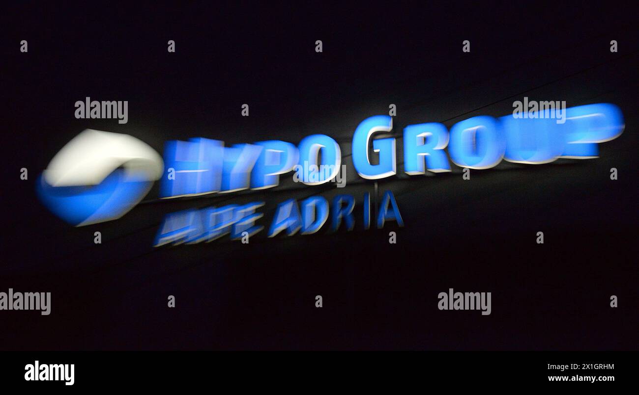 Bilder des Firmengebäudes der Hypo Alpe-Adria Bank in Klagenfurt, Kärnten, Österreich, 15.02.2014. - 20140214 PD11086 - Rechteinfo: Rechte verwaltet (RM) Stockfoto