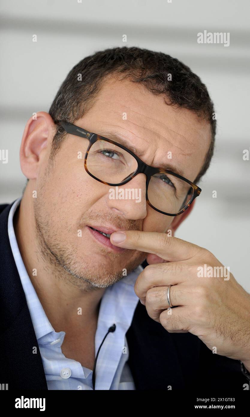 Der französische Regisseur und Schauspieler Dany Boon gibt der Österreichischen Presseagentur (APA) am 1. April 2014 ein Interview in Wien. - 20140401 PD5469 - Rechteinfo: Rechte verwaltet (RM) Stockfoto