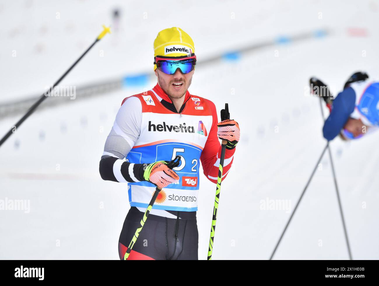 Dominik Baldauf aus Österreich beim Langlaufwettbewerb der Herren der FIS Nordische Ski-Weltmeisterschaft 2019 in der Langlauf Arena in Seefeld, Österreich am 24.02.2019. - 20190224 PD3189 - Rechteinfo: Rights Managed (RM) Stockfoto