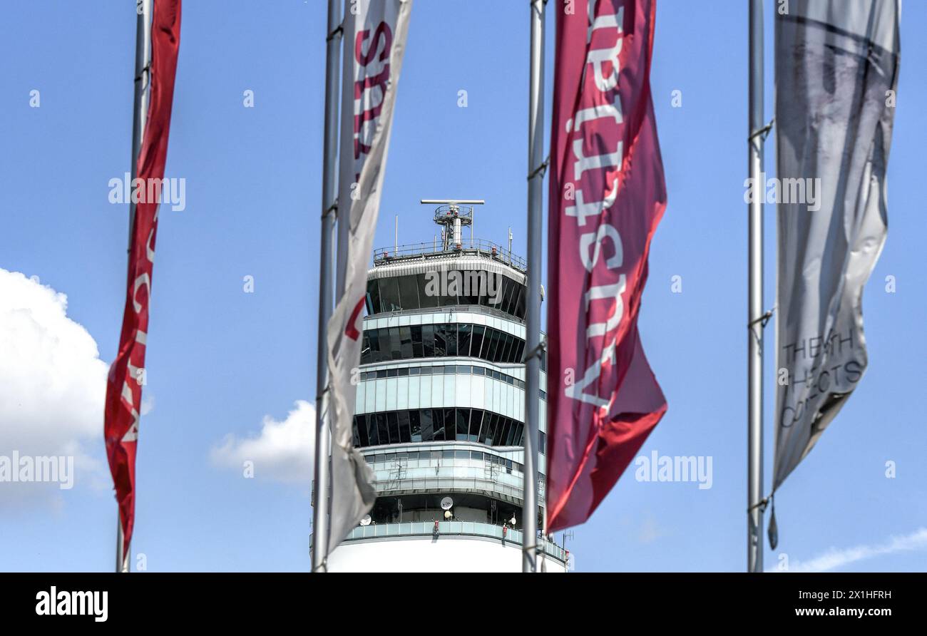 Featured - Wien International Airport - am 11. Juli 2019 in Schwechat, Österreich. Flugsicherungszentrale - 20190711 PD1637 - Rechteinfo: Rechte verwaltet (RM) Stockfoto