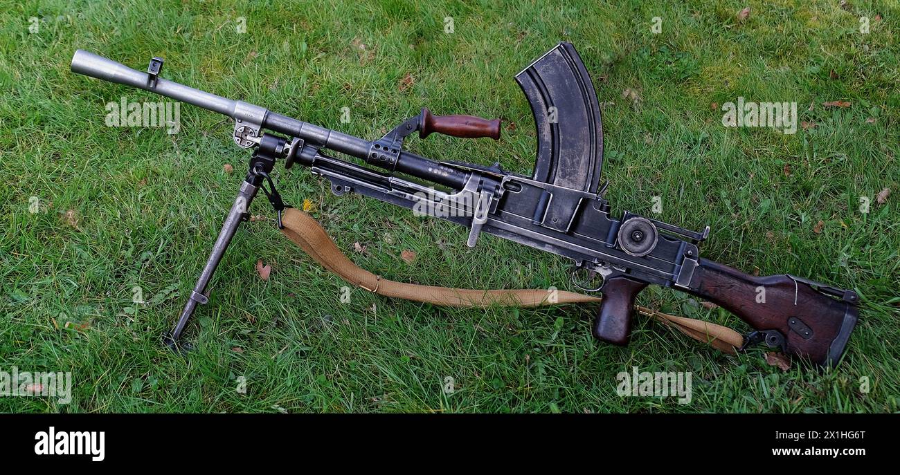 Die Bren Gun war eine Serie von leichten Maschinengewehren (LMG), die in den 1930er Jahren von Großbritannien hergestellt wurden und bis 1992 in verschiedenen Rollen eingesetzt wurden Stockfoto