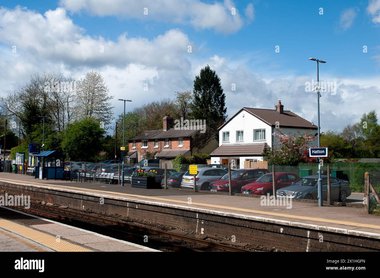Bahnhof Hatton, Warwickshire, England, Großbritannien Stockfoto