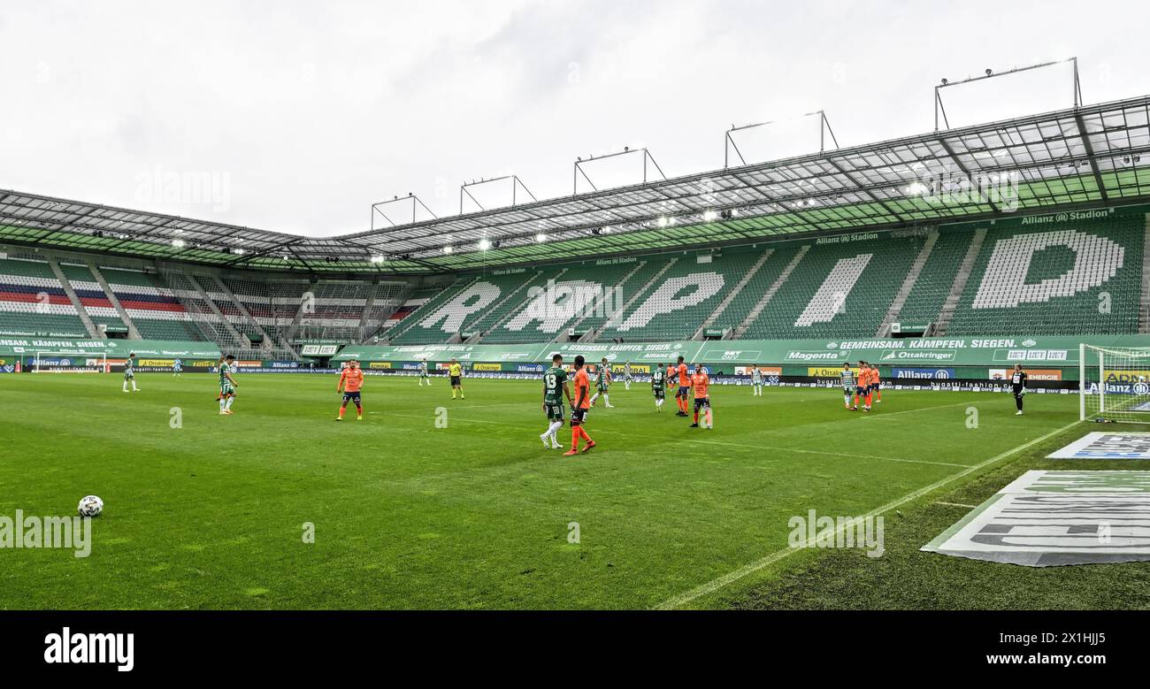 tipico Bundesliga-Spiel zwischen SK Rapid Wien und TSV Prolactal Hartberg in Wien, Österreich, am 21. Juni 2020. - 20200621 PD5152 - Rechteinfo: Rights Managed (RM) Stockfoto