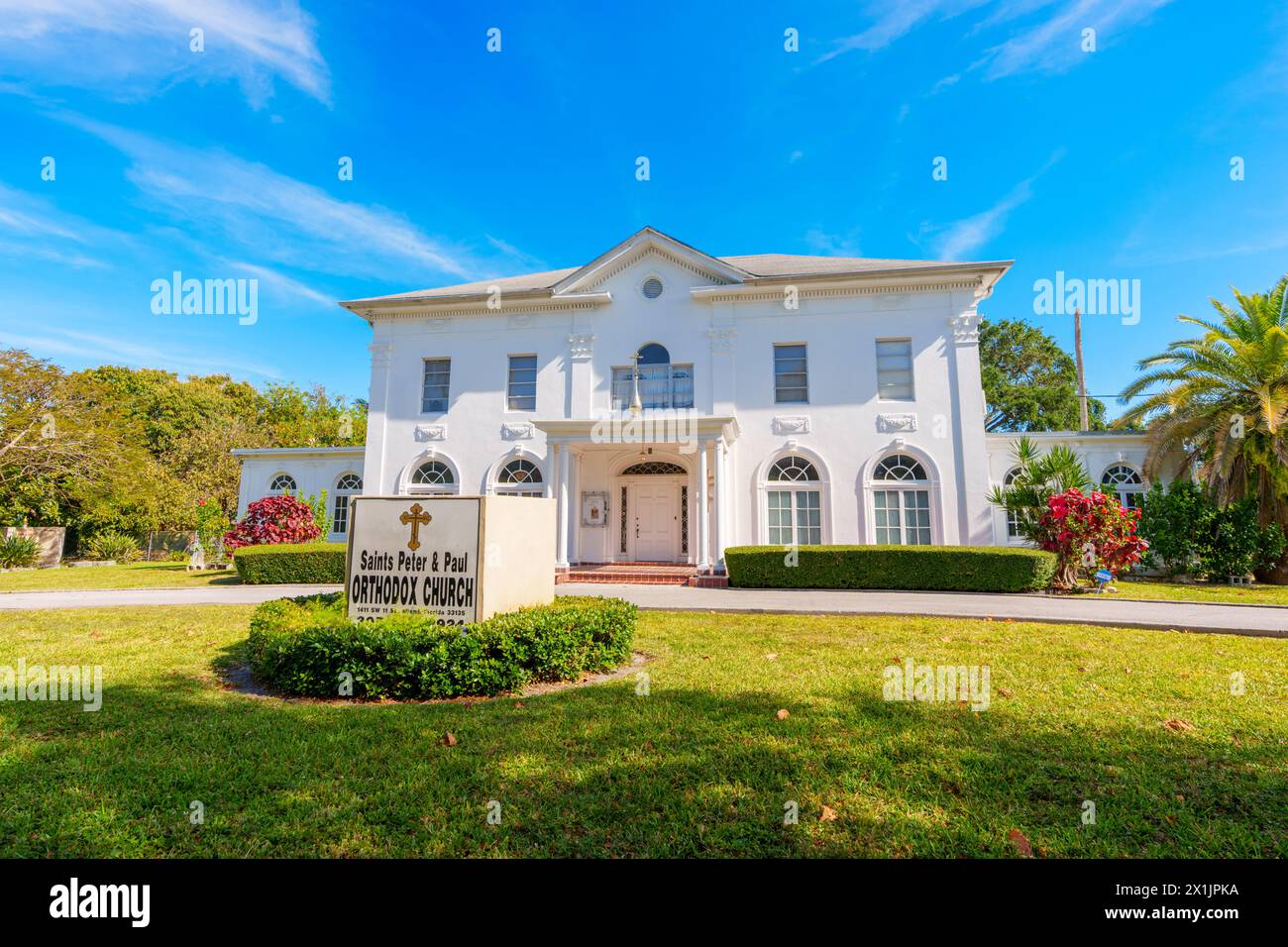 Miami, FL, USA - 12. April 2024: St. Peter and Paul Orthodox Church Little Havana Miami Stockfoto