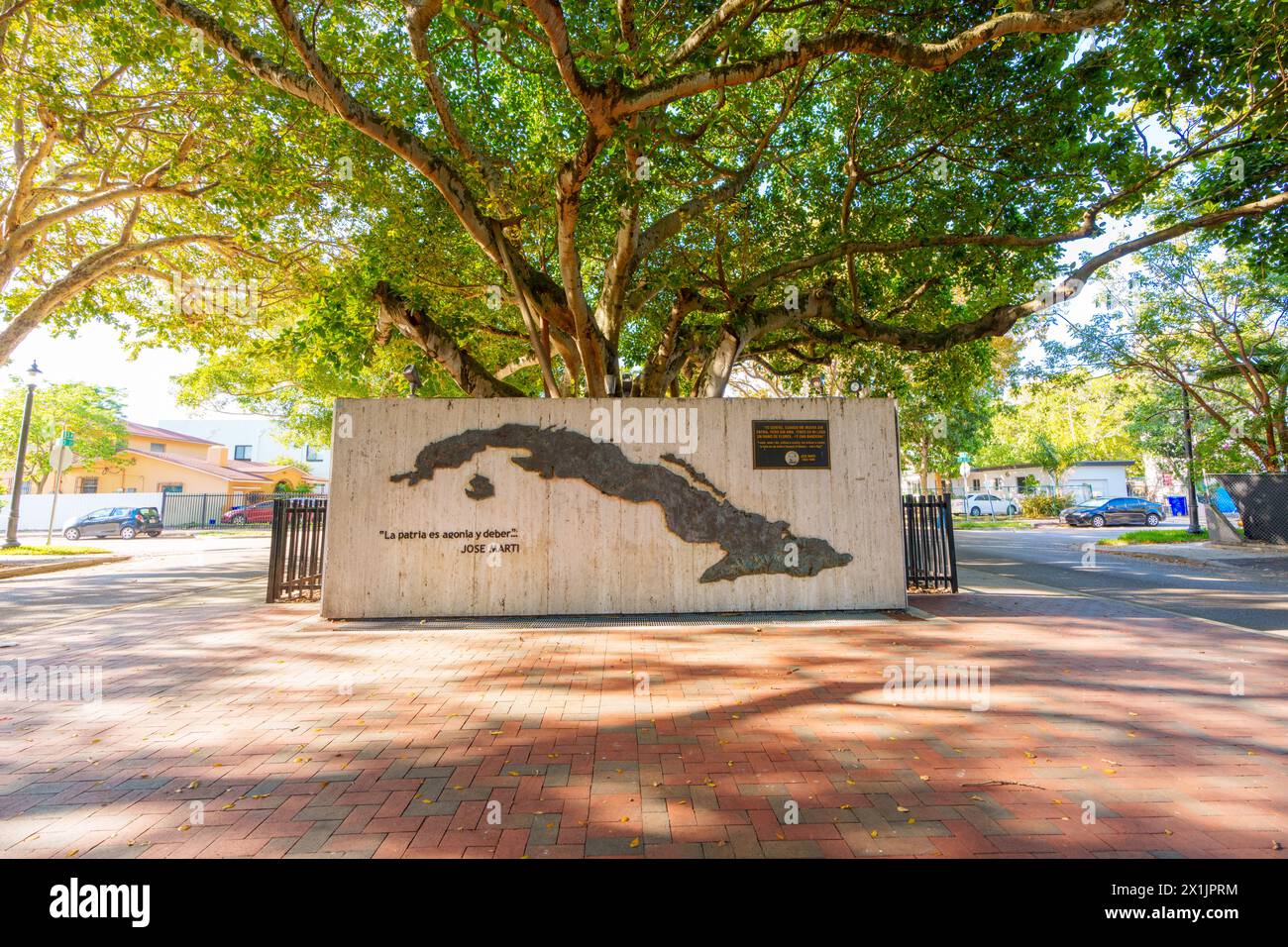 Miami, FL, USA - 12. April 2024: Jose Marti Memorial Miami Calle Ocho Stockfoto