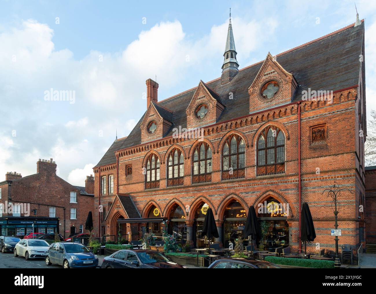 Lost & Found Knutsford Restaurant im ehemaligen Knutsford Town Hall Stockfoto