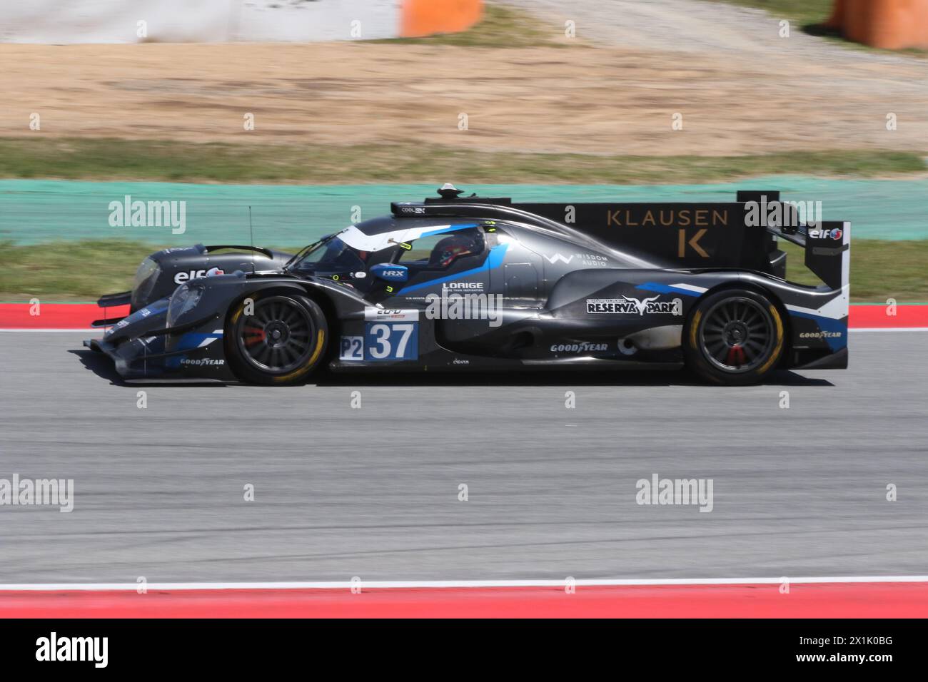 Cool Racing Lorenzo FLUXA Ritomo Miyata Malthe Jakobsen gewinnt Runde 1 der ELMS european le Mans Series 2024 in Barcelona. Stockfoto