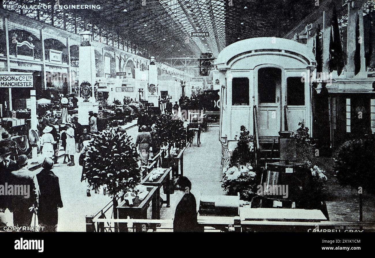 Der Palace of Engineering bei der British Empire Exhibition in Wembley (Empire Stadium). Aus einem Foto von Campbell Gray aus dem Jahr 1924, das von Fleetway Press veröffentlicht wurde. Stockfoto