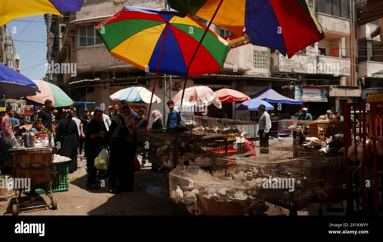 Markt in Gaza-Stadt, Gazastreifen, im Jahr 2019 Stockfoto