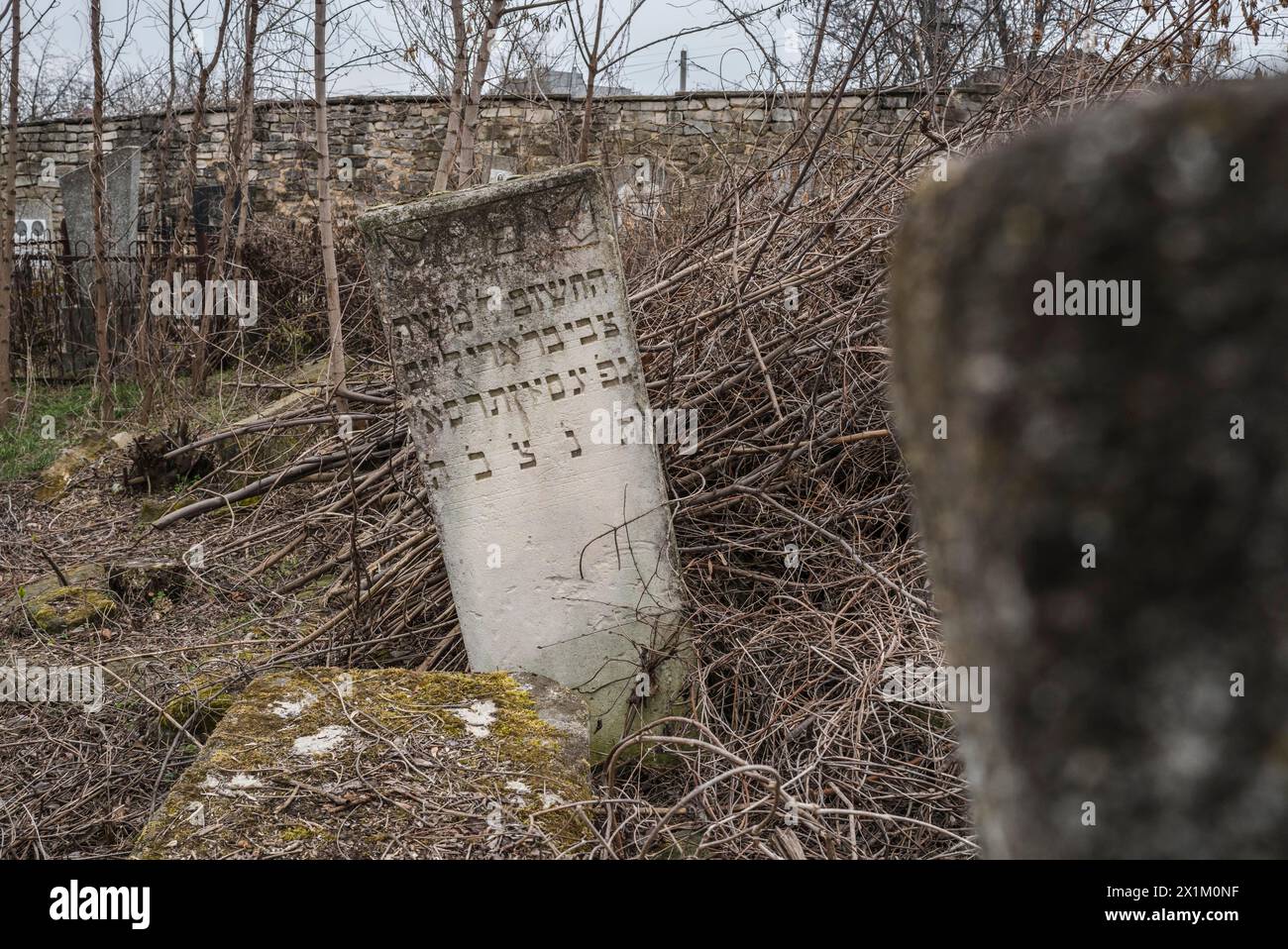 Der jüdische Friedhof ist einer der ältesten Friedhöfe in Chisinau. Patricia Huchot-Boissier / Collectif DyF Stockfoto