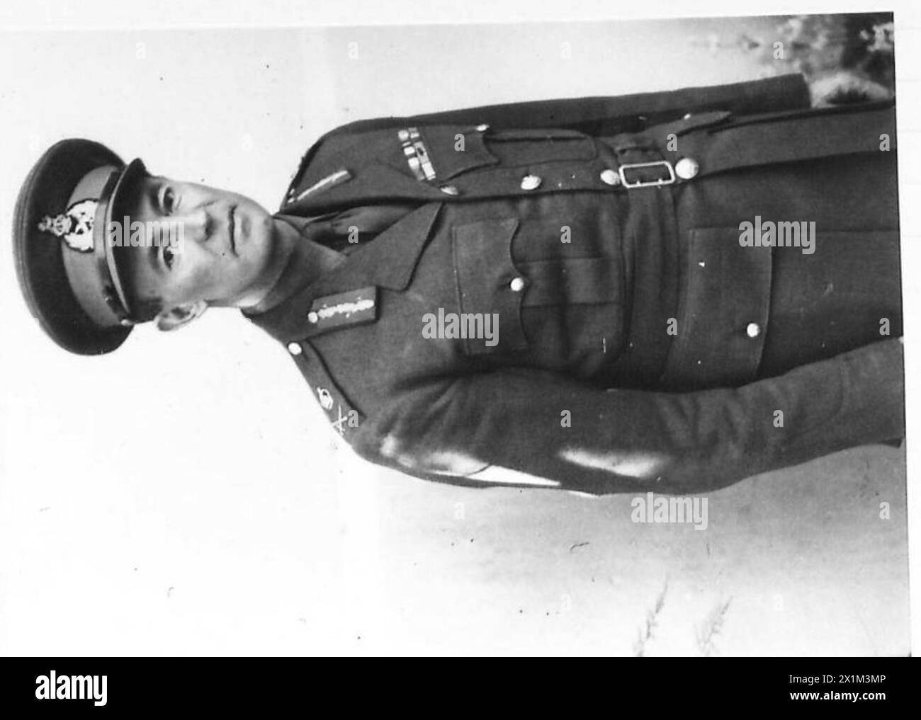 Generalleutnant R.G.W.H. Stone, DSO, MC, wird zum G.O.C. B.T.E. ernannt, wobei sein Porträt in Kairo, British Army, aufgenommen wurde. Stockfoto