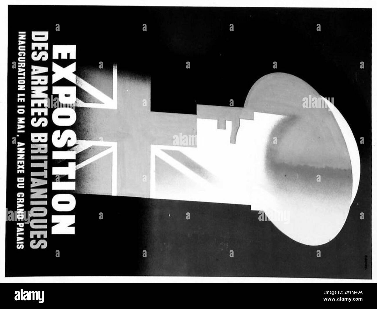 Plakat für die Ausstellung der britischen Armee auf der Pariser Ausstellung. Stockfoto