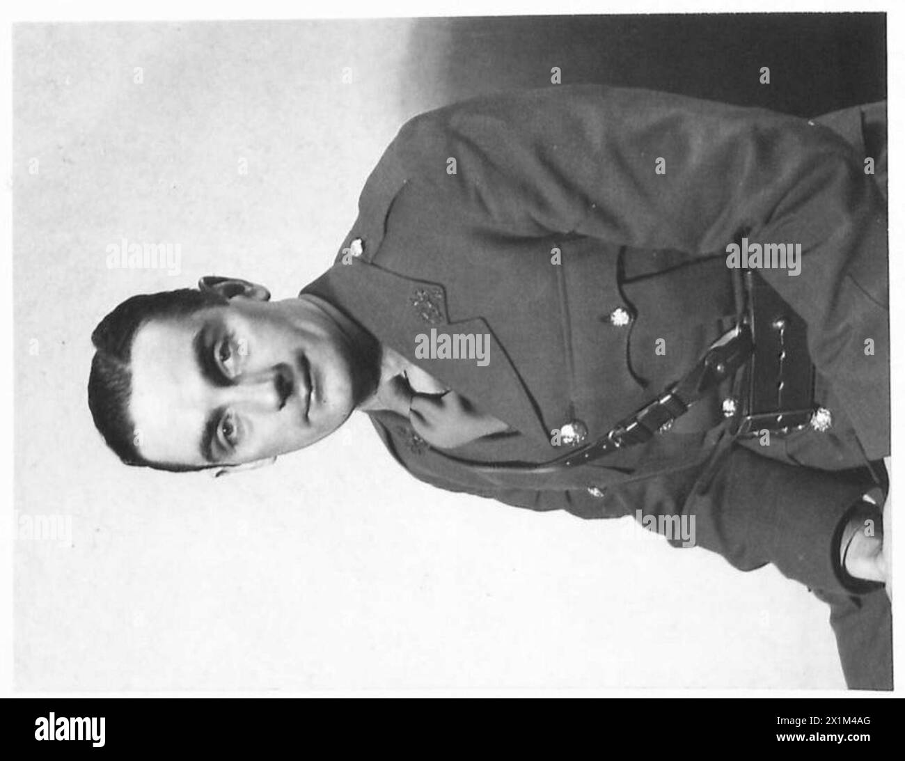 Porträt von Leutnant W. Lockeyear, dem offiziellen Fotografen des Kriegsamtes der britischen Armee. Stockfoto