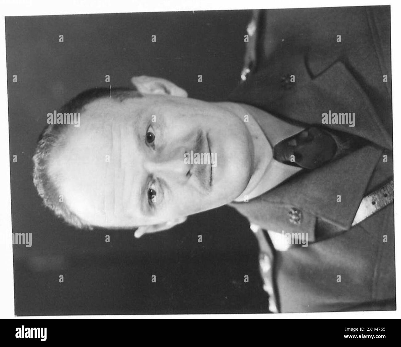 Porträt von Captain Price, der in der britischen Armee diente. Stockfoto