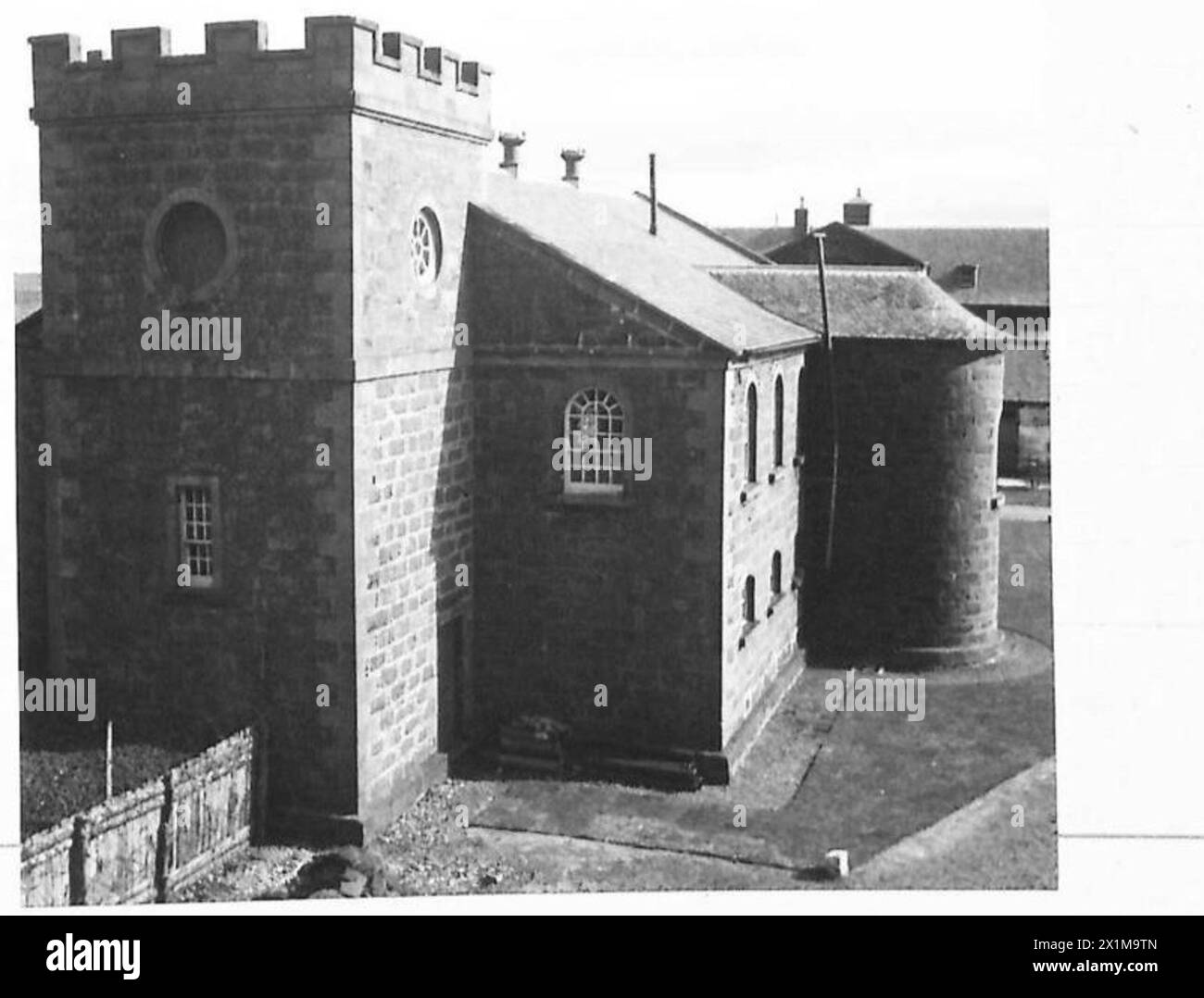 Die Garrison Church in Fort George ist Teil der Scottish Regimental Series, die militärische religiöse Einrichtungen innerhalb der britischen Armee repräsentiert. Stockfoto