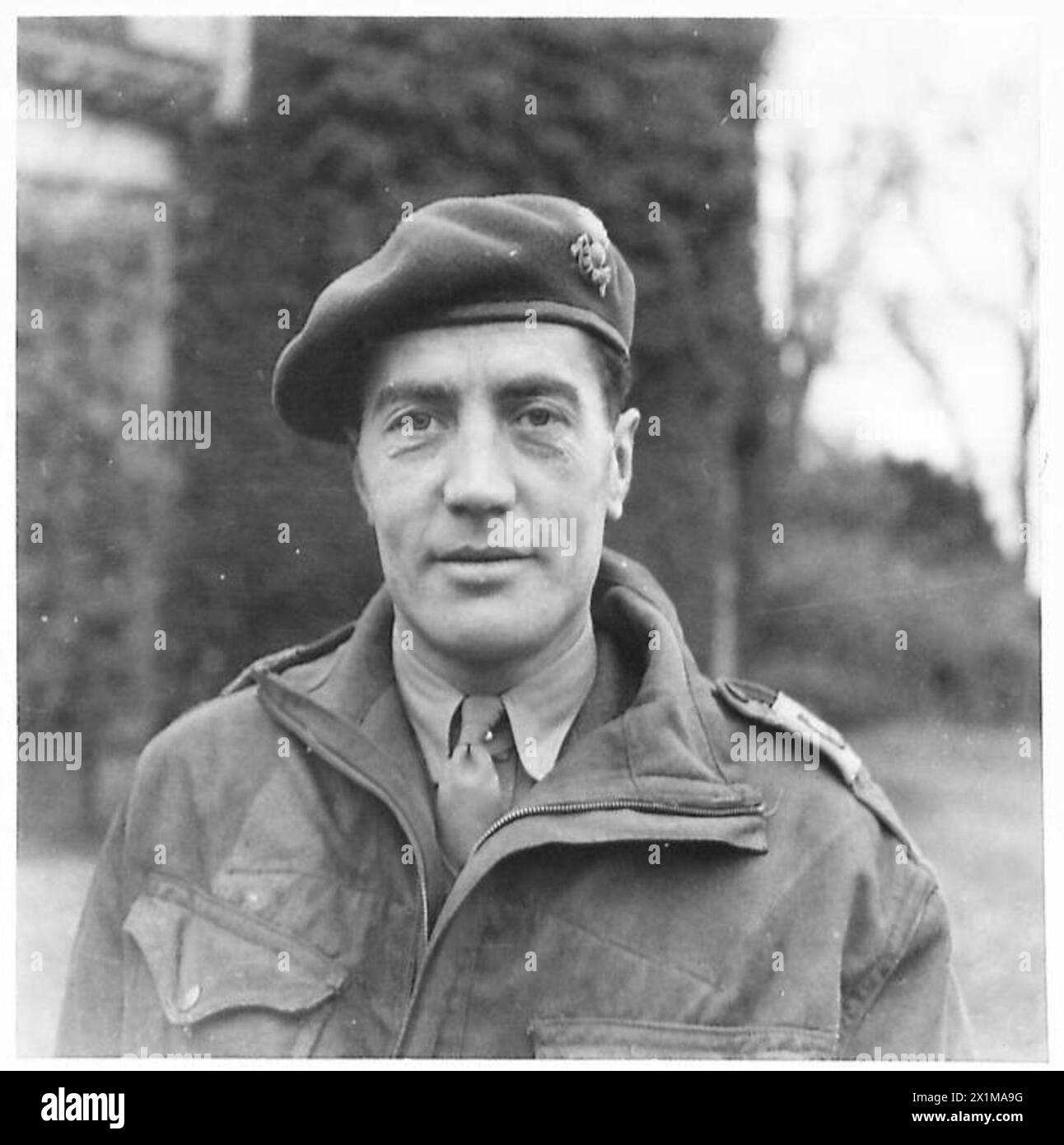 LUFTLANDEOFFIZIERE - MAJOR D.R. WIGHT-BOYKOTT, R.A., 1 F.O.U., R.A., Stockfoto