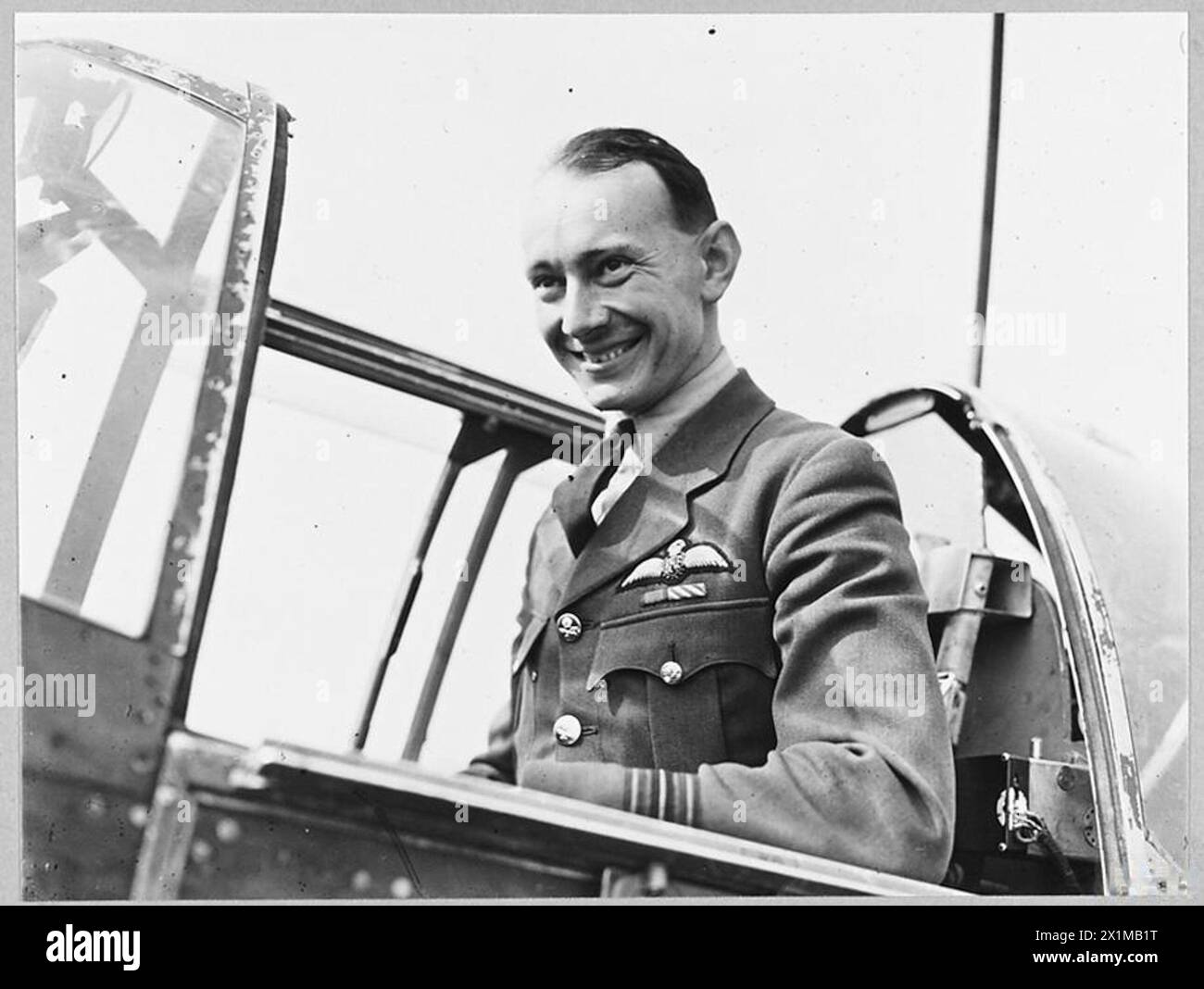 Männer einer Army Cooperation Squadron unter Wing Commander Alan Ford Anderson, DSO, DFC, die Geschwader Operationen und Aufgaben ausführen. Stockfoto