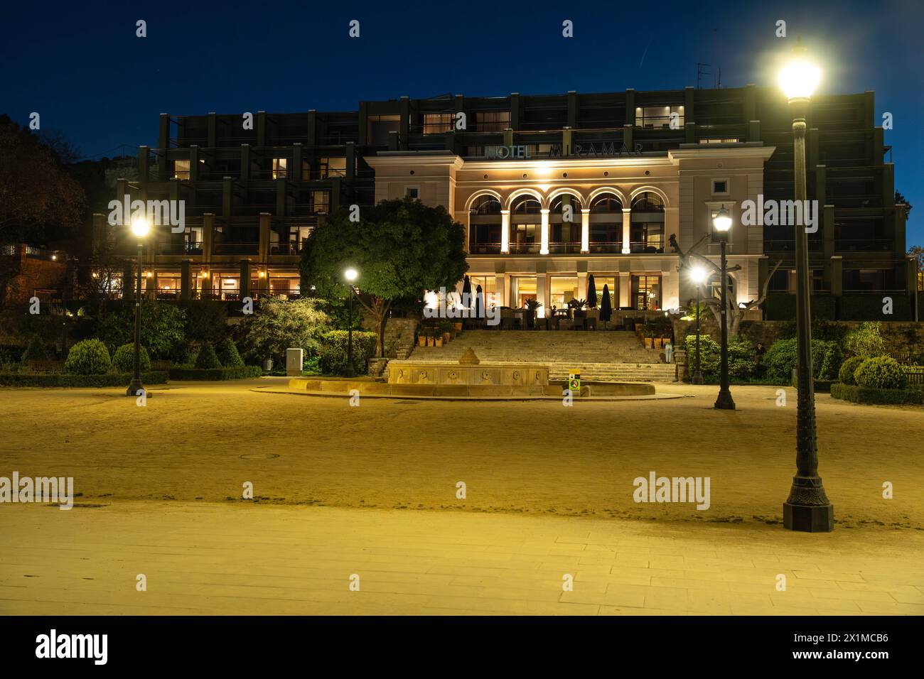 Hotel am Montjuic, Barcelona, Spanien Barcelona Katalonien Spanien *** Hotel am Montjuic, Barcelona, Spanien Barcelona Katalonien Spanien Stockfoto