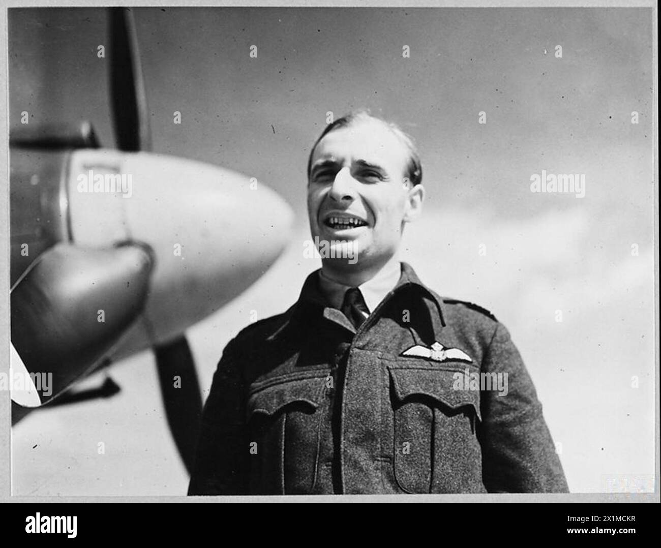 R.I.M. Bowan führt eine Army Cooperation Squadron der Royal Air Force an, die für gemeinsame Operationen und Verbindungen mit den Bodentruppen verantwortlich ist. Stockfoto