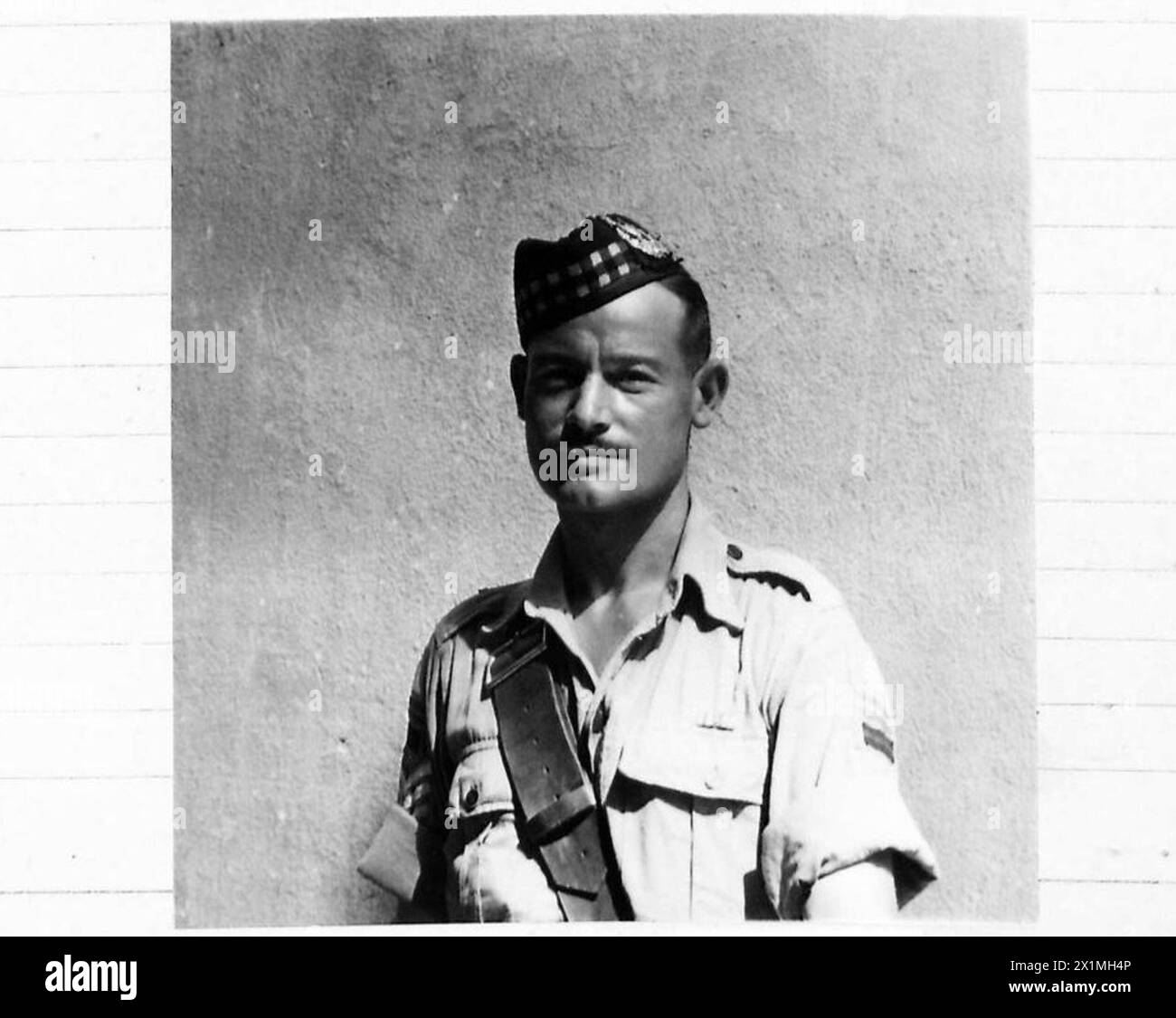 Sgt. R. Eadie von 6th Gordons aus Motherwell, Lanarks, nimmt an einer massed-Pipe-Band-Performance Teil, British Army. Stockfoto