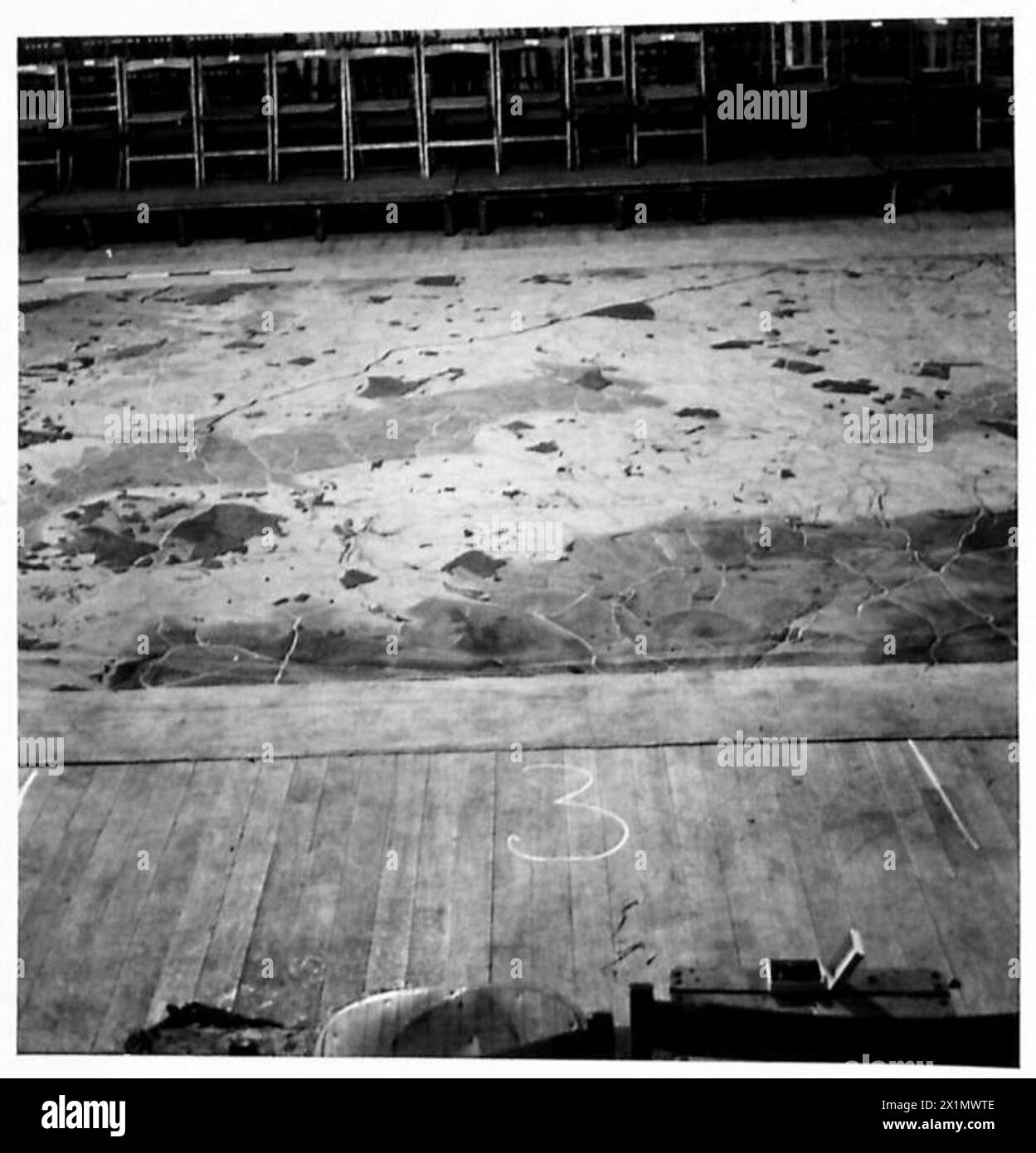 Es wird ein Abschnitt einer zusammengesetzten Karte gezeigt, die für die Einsatzplanung der britischen Armee verwendet wird. Stockfoto