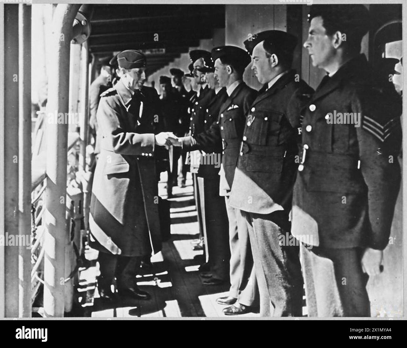 Die Royal Air Force operierte von 1940 bis 1945 in Großbritannien und führte während des Zweiten Weltkriegs militärische Luftverkehrsoperationen durch Stockfoto