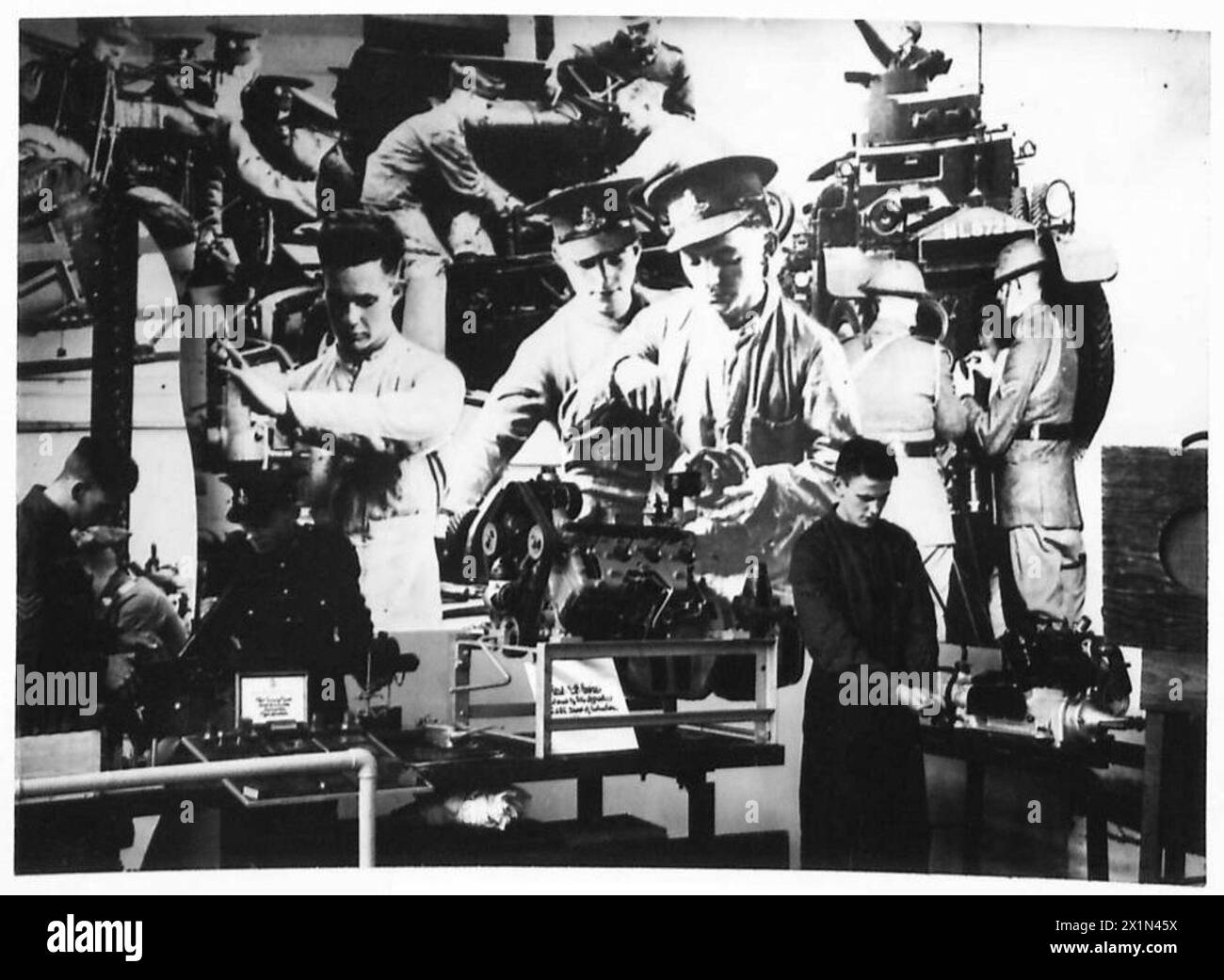ERSTE CHARING CROSS AUSSTELLUNG - Fotos in der Ausstellung, British Army Stockfoto