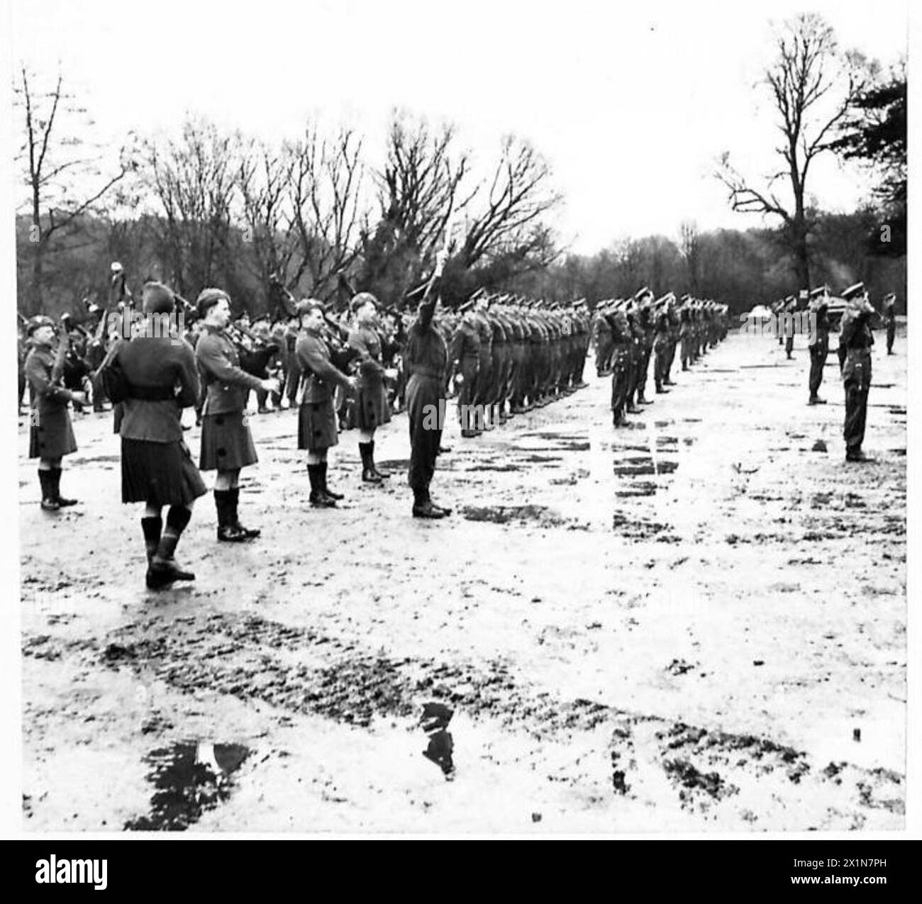 SHAMROCK FÜR DIE IRISCHEN WACHEN - Eine allgemeine Ansicht der Parade, British Army Stockfoto