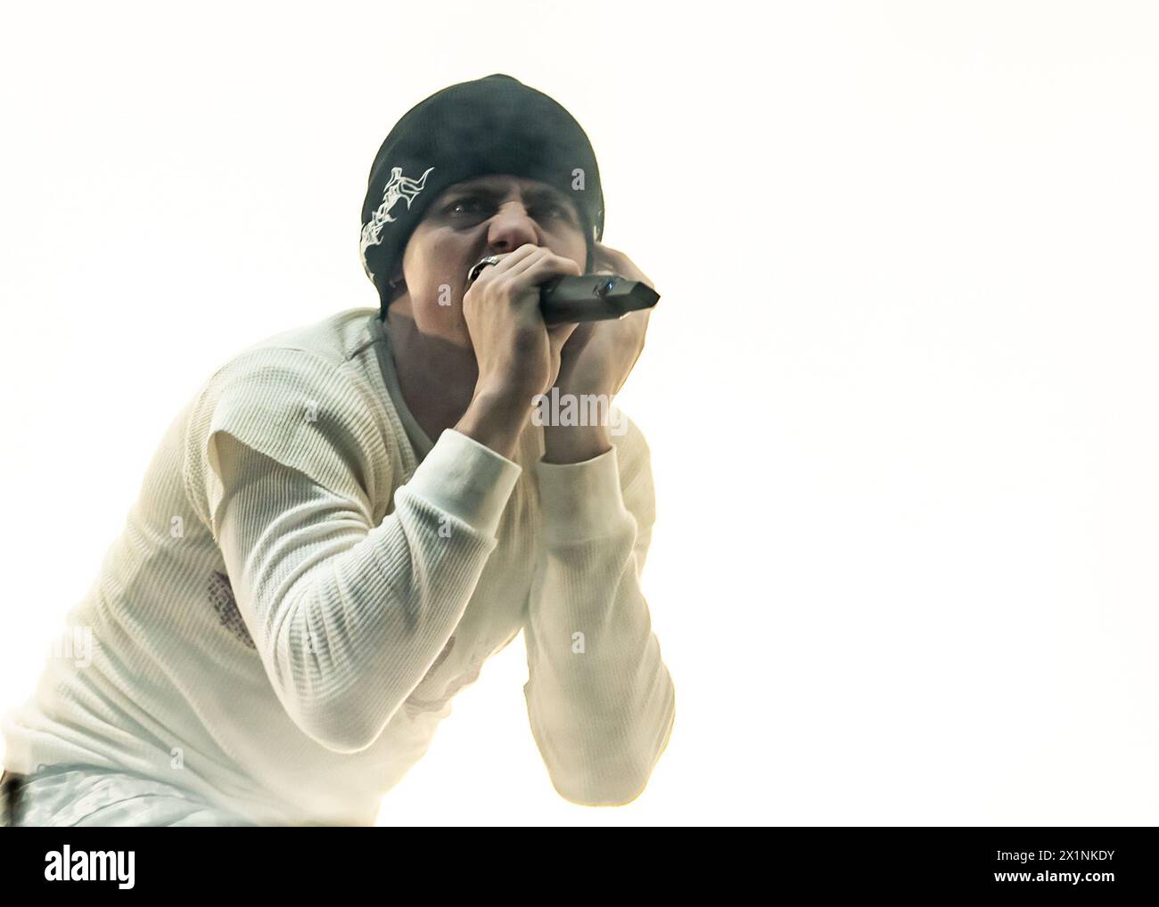 London, Vereinigtes Königreich. April 2024. Der Junge LAROI auf der Bühne im Alexandra Palace. Cristina Massei/Alamy Live News Stockfoto