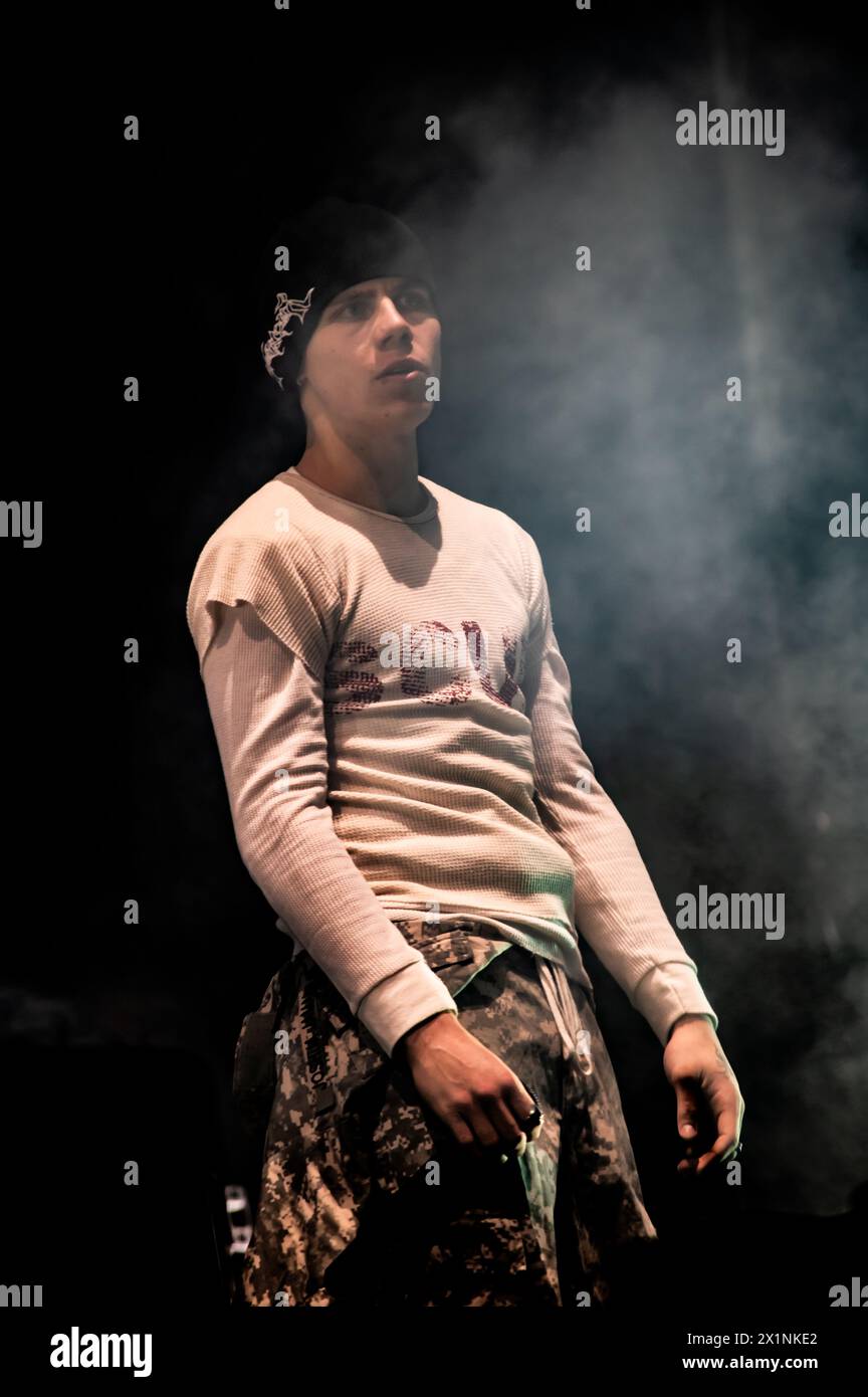 London, Vereinigtes Königreich. April 2024. Der Junge LAROI auf der Bühne im Alexandra Palace. Cristina Massei/Alamy Live News Stockfoto