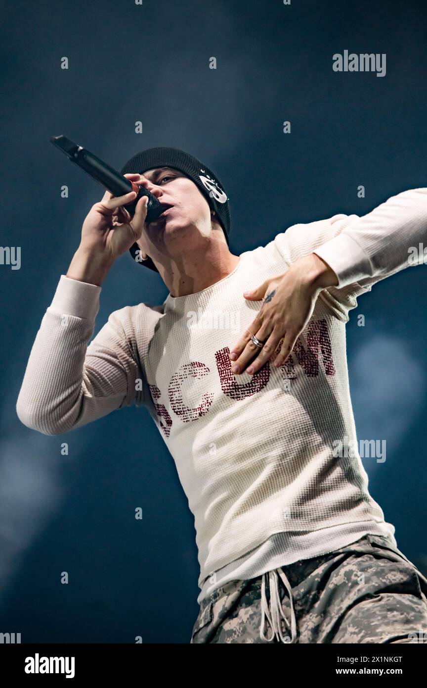 London, Vereinigtes Königreich. April 2024. Der Junge LAROI auf der Bühne im Alexandra Palace. Cristina Massei/Alamy Live News Stockfoto