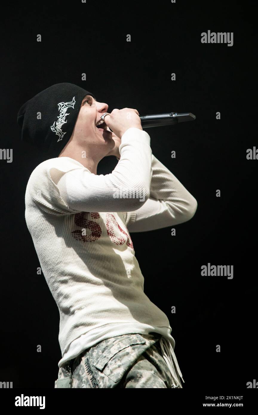 London, Vereinigtes Königreich. April 2024. Der Junge LAROI auf der Bühne im Alexandra Palace. Cristina Massei/Alamy Live News Stockfoto