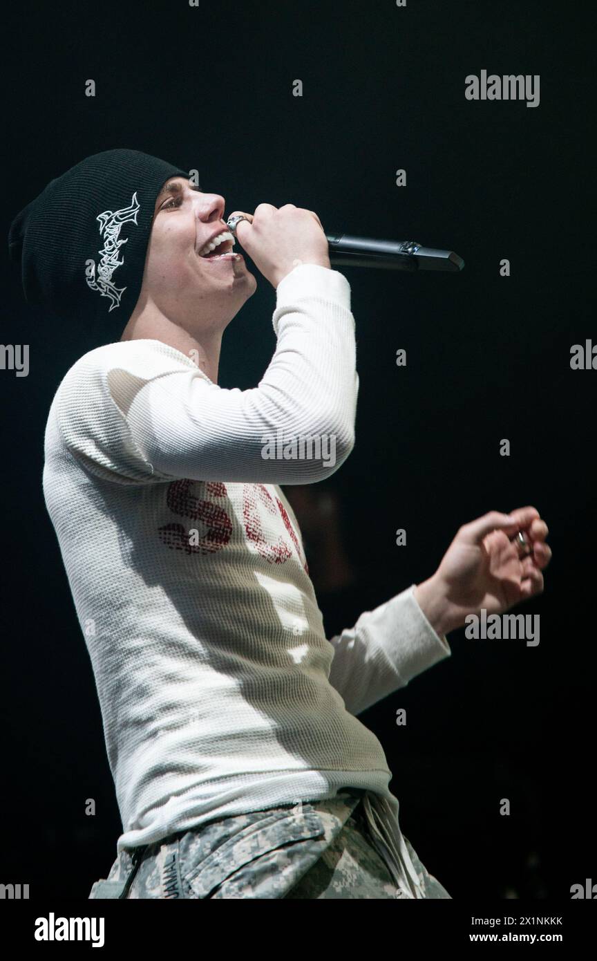 London, Vereinigtes Königreich. April 2024. Der Junge LAROI auf der Bühne im Alexandra Palace. Cristina Massei/Alamy Live News Stockfoto