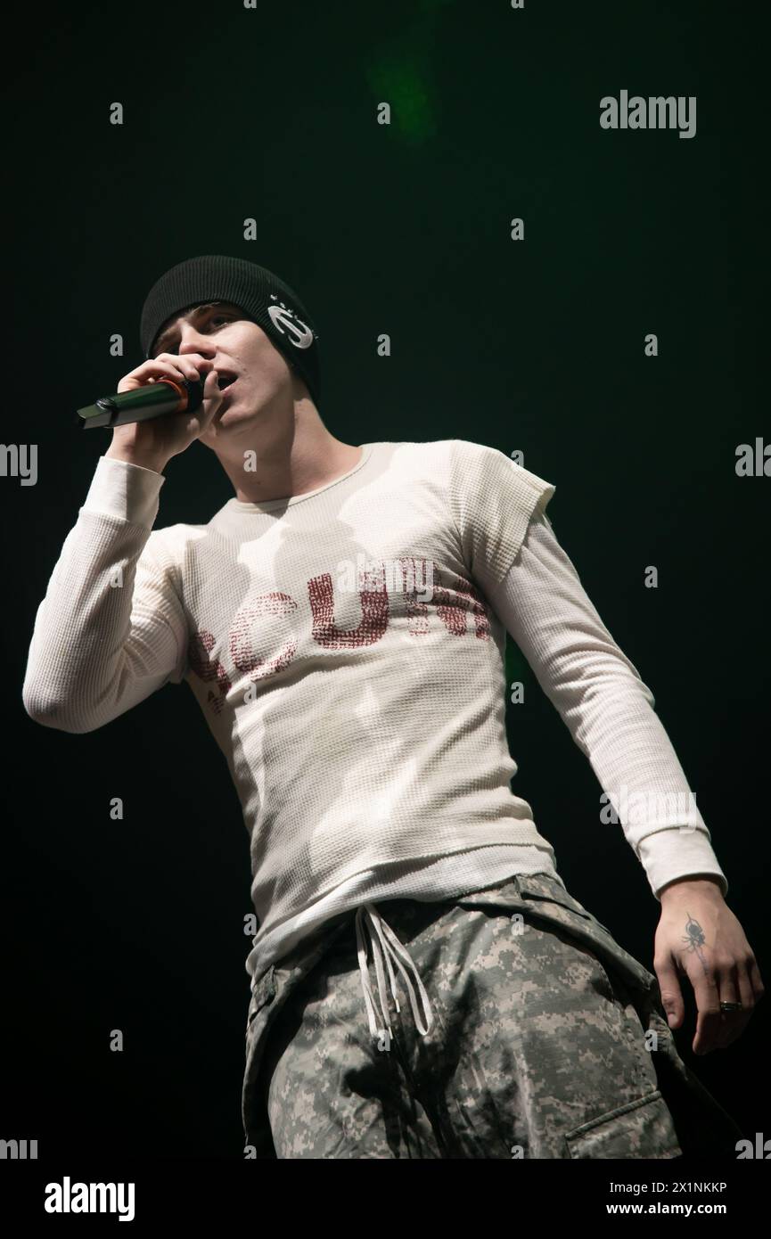 London, Vereinigtes Königreich. April 2024. Der Junge LAROI auf der Bühne im Alexandra Palace. Cristina Massei/Alamy Live News Stockfoto