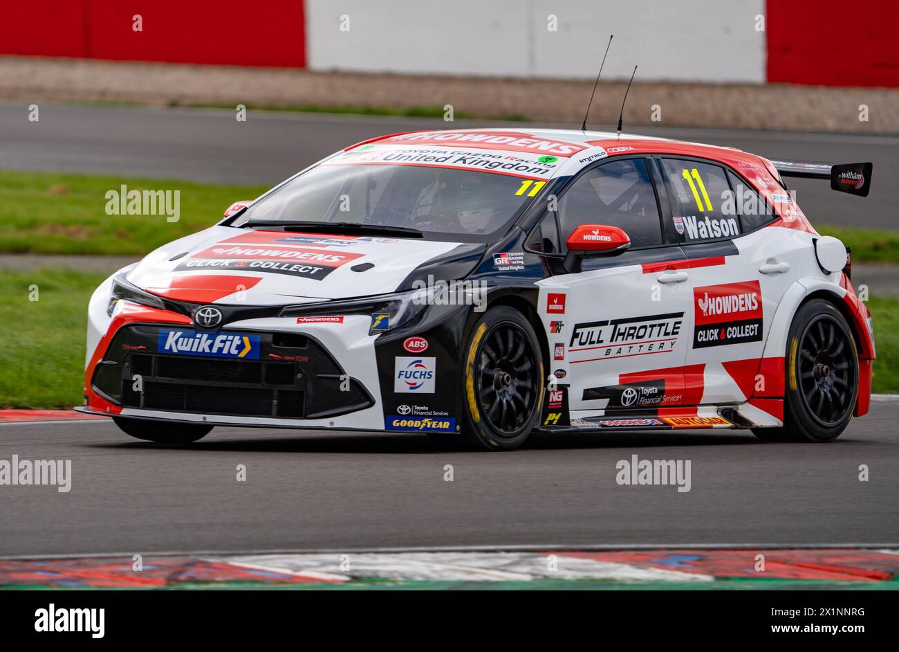 Andrew Watson 11 Toyota Gazoo Racing UK BTCC Media Day wird am 16. April 2024 im Donington Park, Derby, England, gestartet. Foto von Chris Williams. Nur redaktionelle Verwendung, Lizenz für kommerzielle Nutzung erforderlich. Keine Verwendung bei Wetten, Spielen oder Publikationen eines einzelnen Clubs/einer Liga/eines Spielers. Quelle: UK Sports Pics Ltd/Alamy Live News Stockfoto