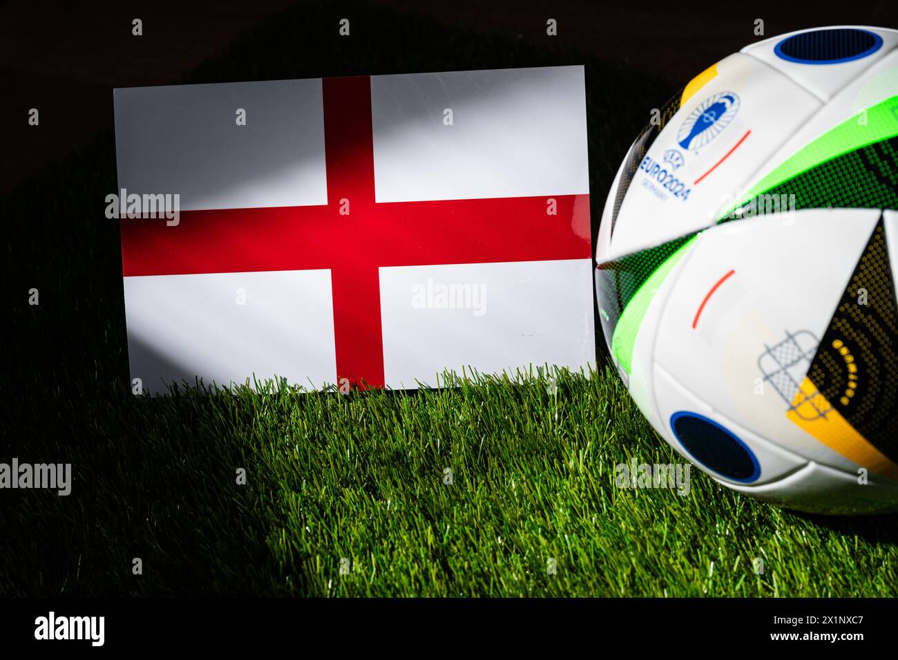 England-Flagge 240x150 Cm – Aus Polyester, Mit Messingösen, Für Fußball & Rugby