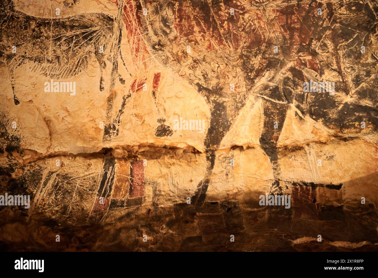 Lascaux IV, International Center for Cave Art (Centre international de l'Art pariétal), präsentiert unter anderem ein vollständiges Faksimile aller d Stockfoto