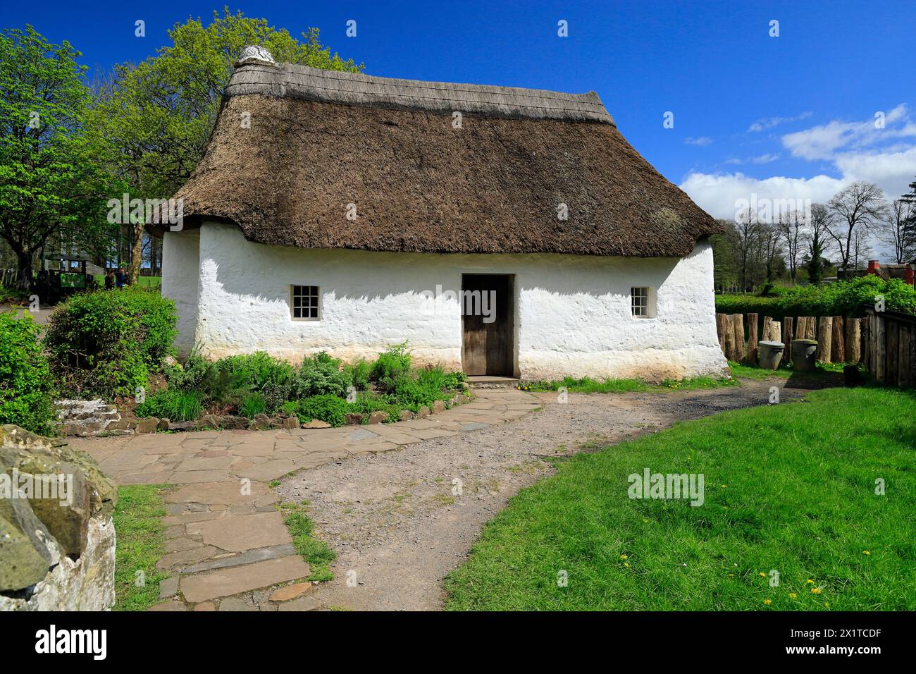 Nant Wallter Cottage, St Fagans National Museum of History/Amgueddfa Werin Cymru, Cardiff, South Wales, Großbritannien. Stockfoto