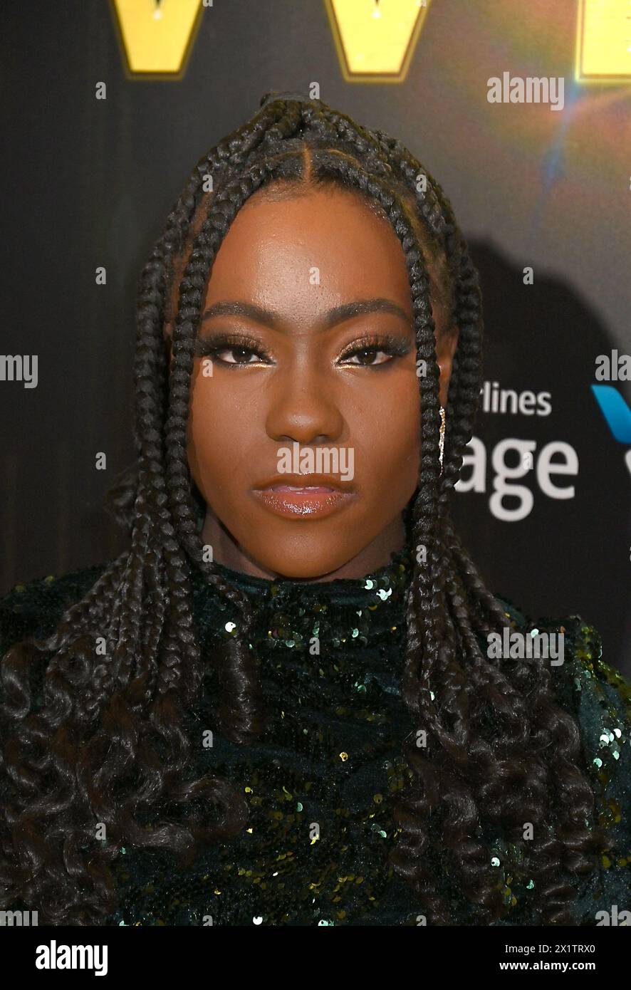 Lauryn Adams nimmt am 17. April 2024 an der „Wiz“ Broadway Opening Night im Marquis Theatre in New York, New York, USA Teil. Robin Platzer/ Twin Images/ SIPA USA Stockfoto