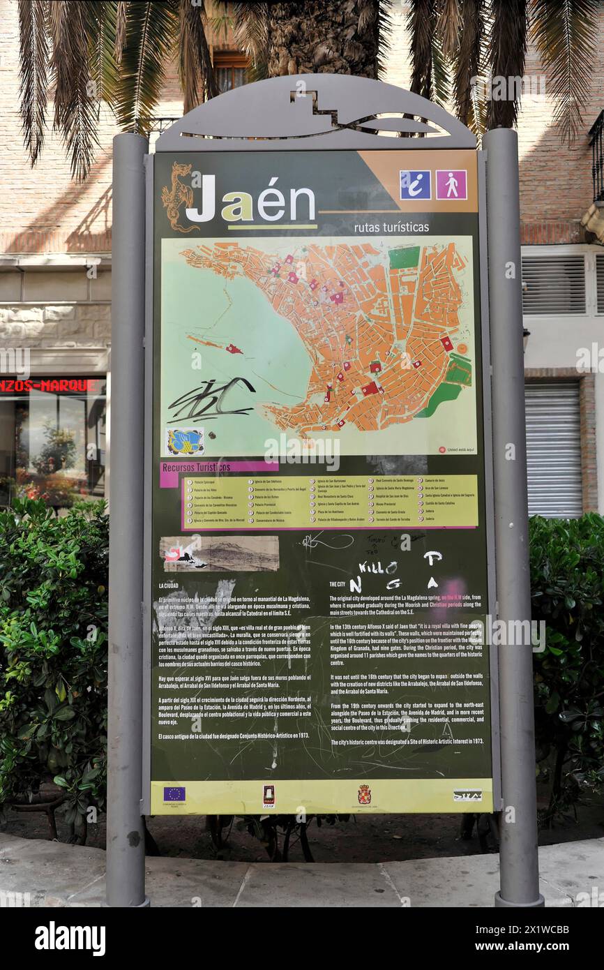 Jaen mappa della spagna Fotos und Bildmaterial in hoher Auflösung Alamy