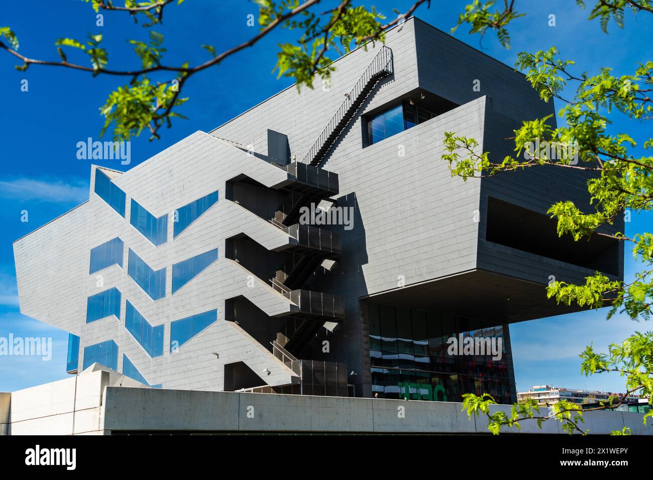 Das Disseny Hub Museum in Barcelona, Spanien Stockfoto