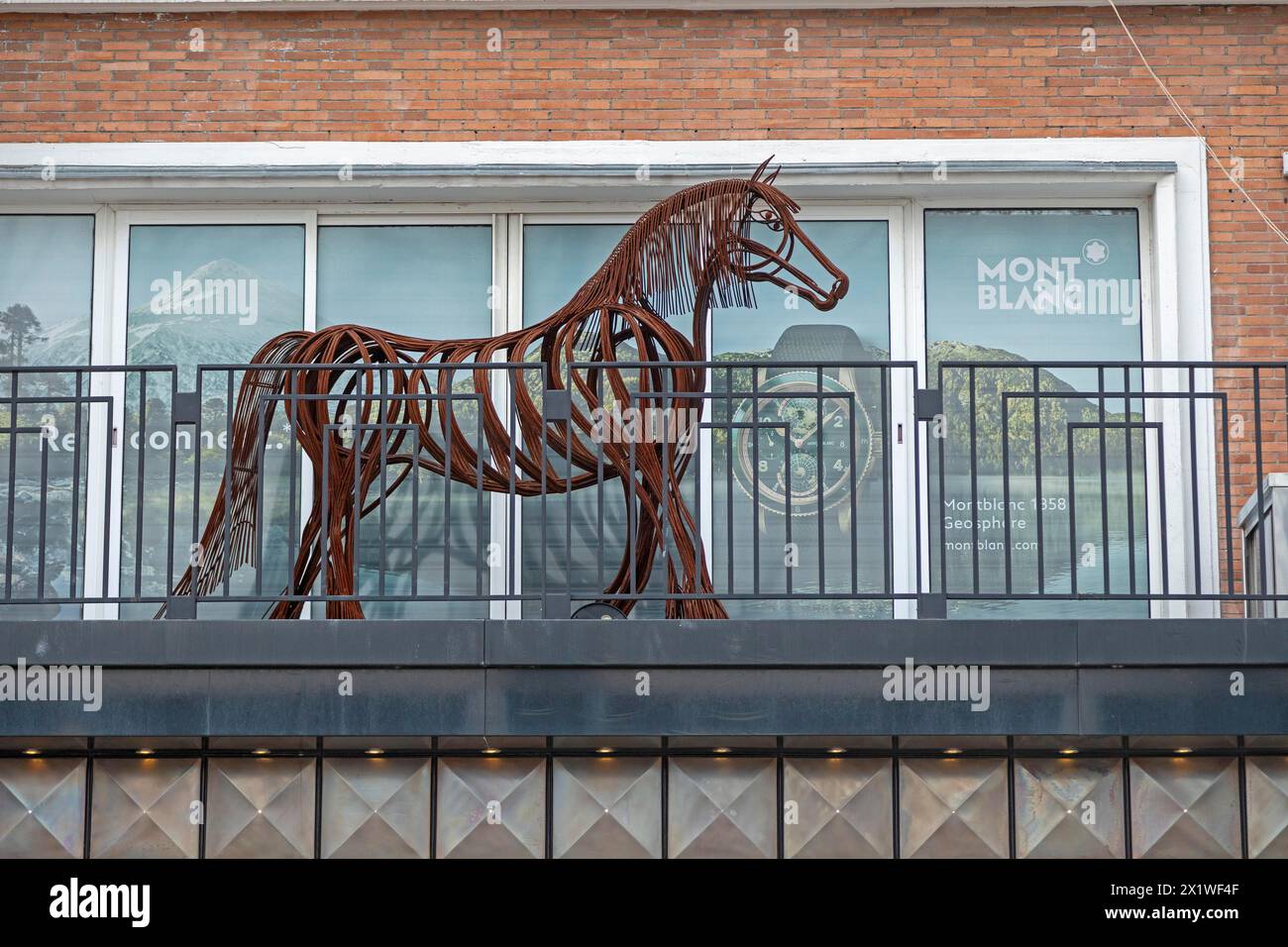 Pferdekunst, Place Jean Bart, Dunkirk, Frankreich Stockfoto